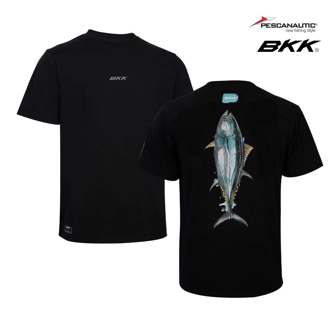 T-Shirt manches courtes- Casual Shirt-Tuna  Black  Taille S