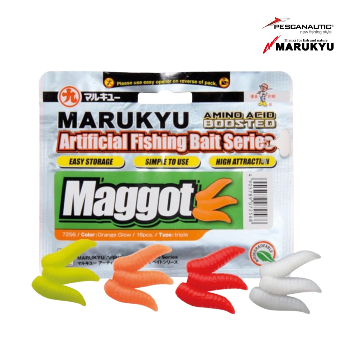 MARUKYU MAGGOTS ( Asticots)  orange
