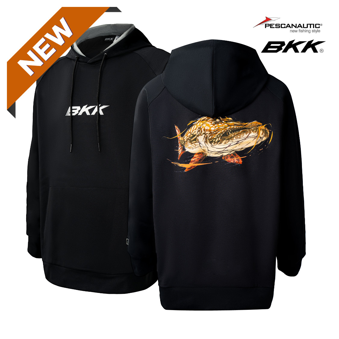 Sweat à capuche- Pike Black S