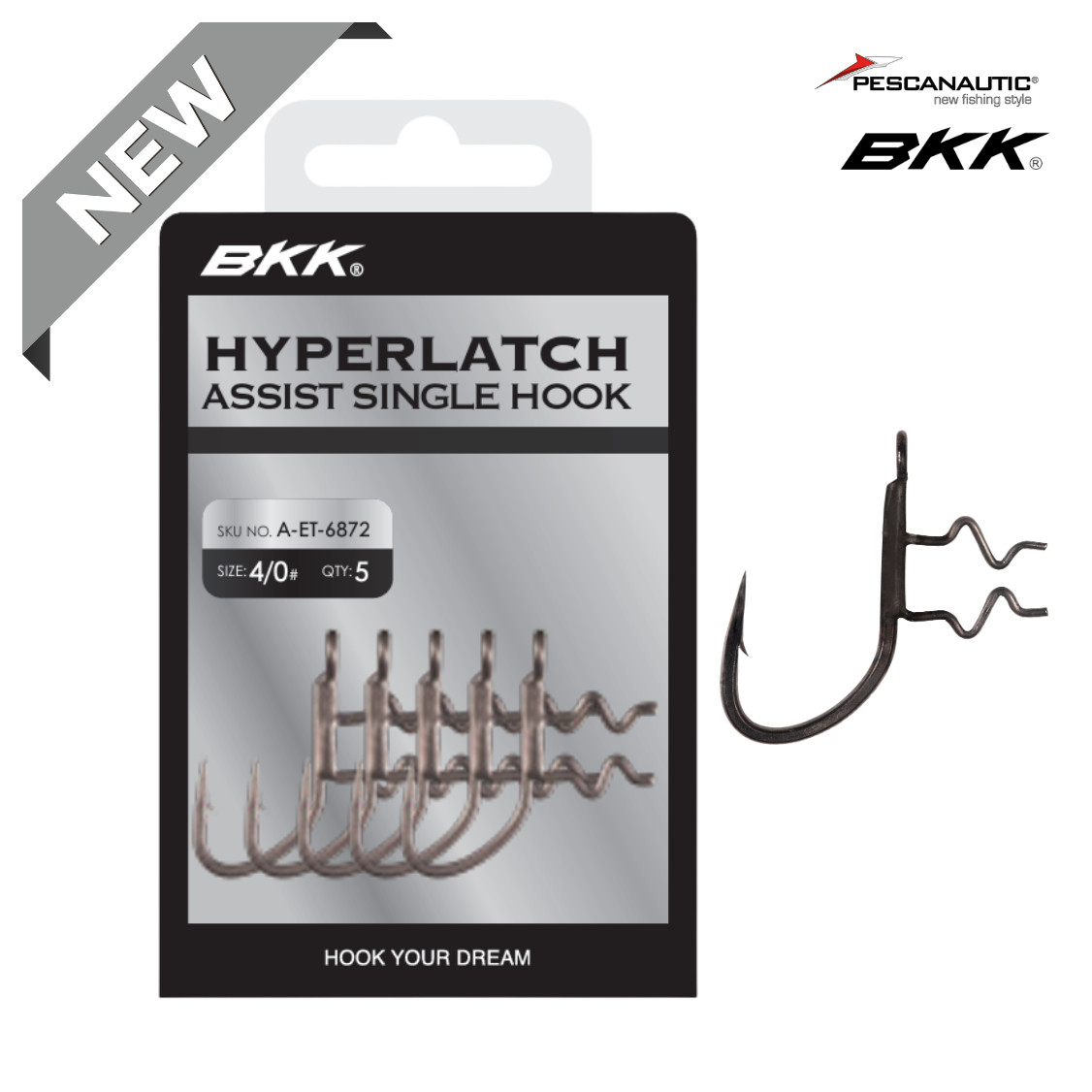 Hyperlatch Assist-Single Hook 2/0#