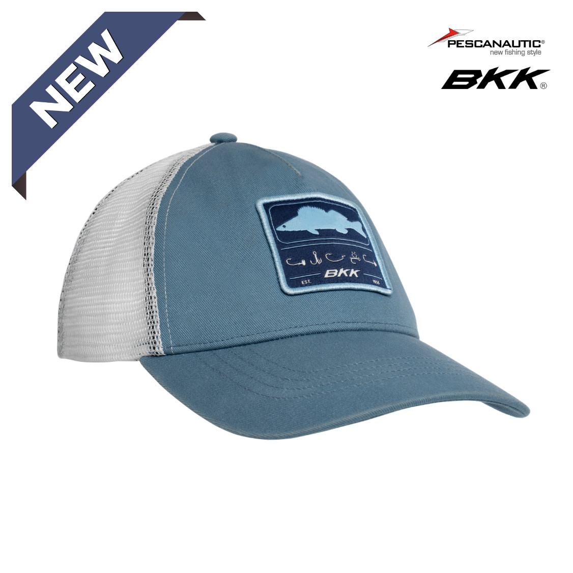 Casquette Zander Trucker Hat-Blue, One Size