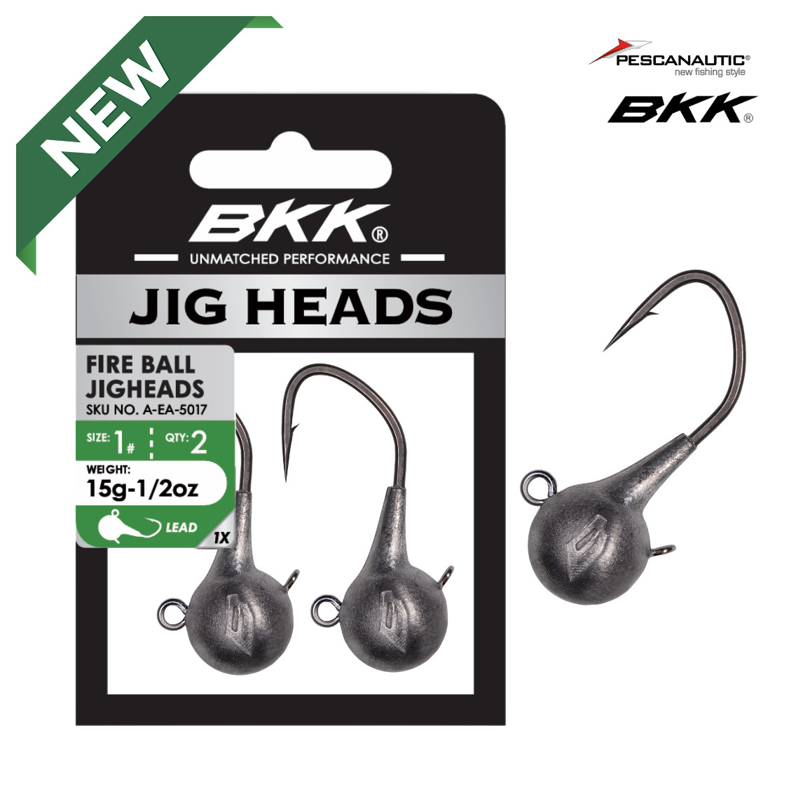 Fireball Jighead-Lead 15g - 1#